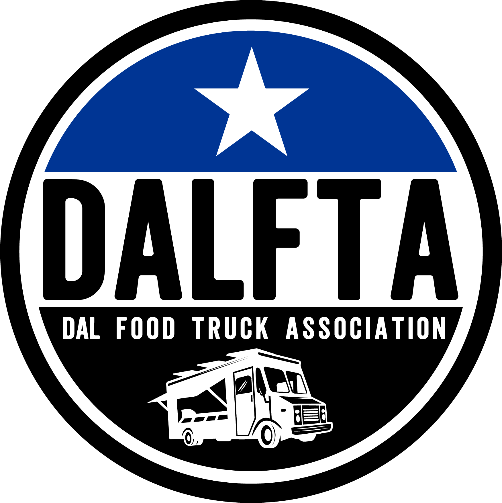 Dallas Food truck association round logo